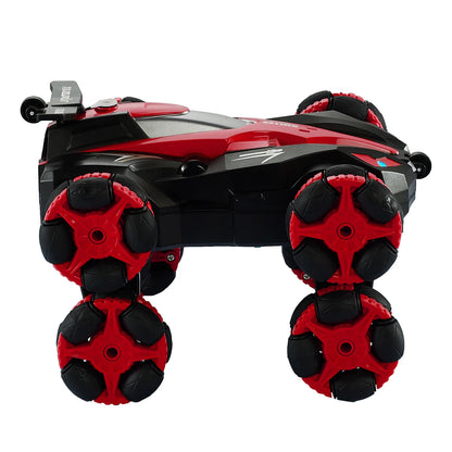 8 Round 2.4G RC Stunts Spray Drift Car Toy for Kids Holiday Present
