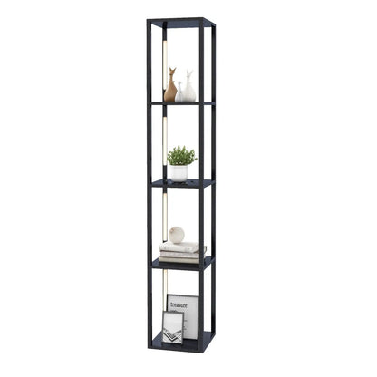 GOFLAME Floor Lamp with Shelves Tall standing Light