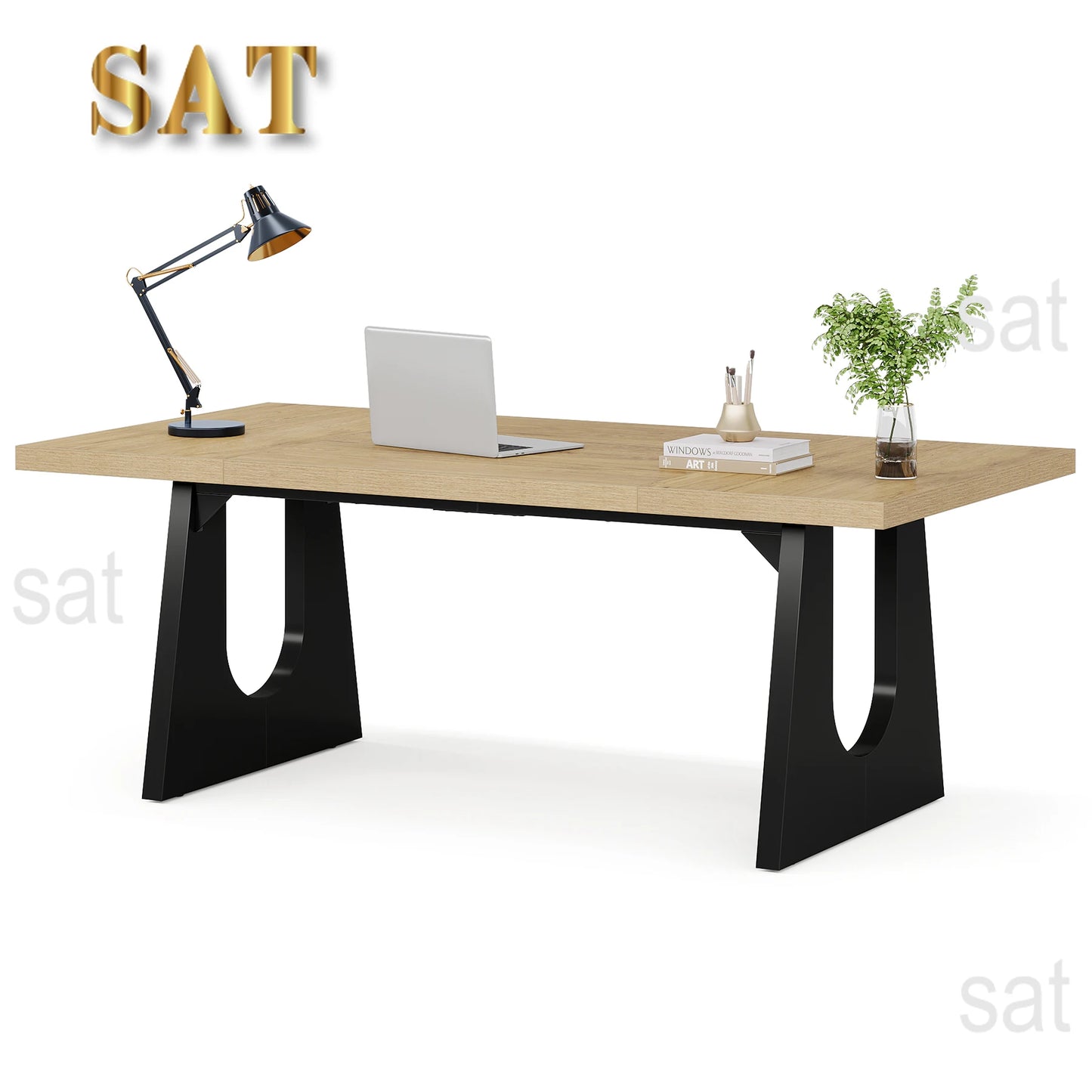 70.9-Inch Executive Desk Computer Office Desk Modern Simple Desk with Large Desktop for Home Office Study