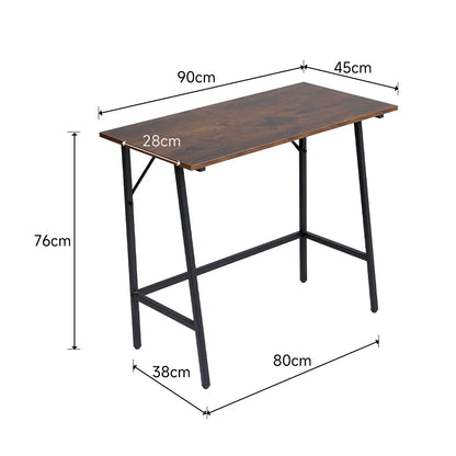 Rustic Brown Farmhouse Style Entryway Console Table