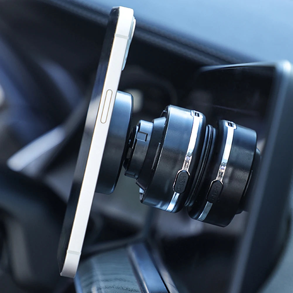 Magnetic Vacuum Car Mount Phone Holder 360° Rotatable Car Mobile Phone Holder for Smartphones 4.7Inch+