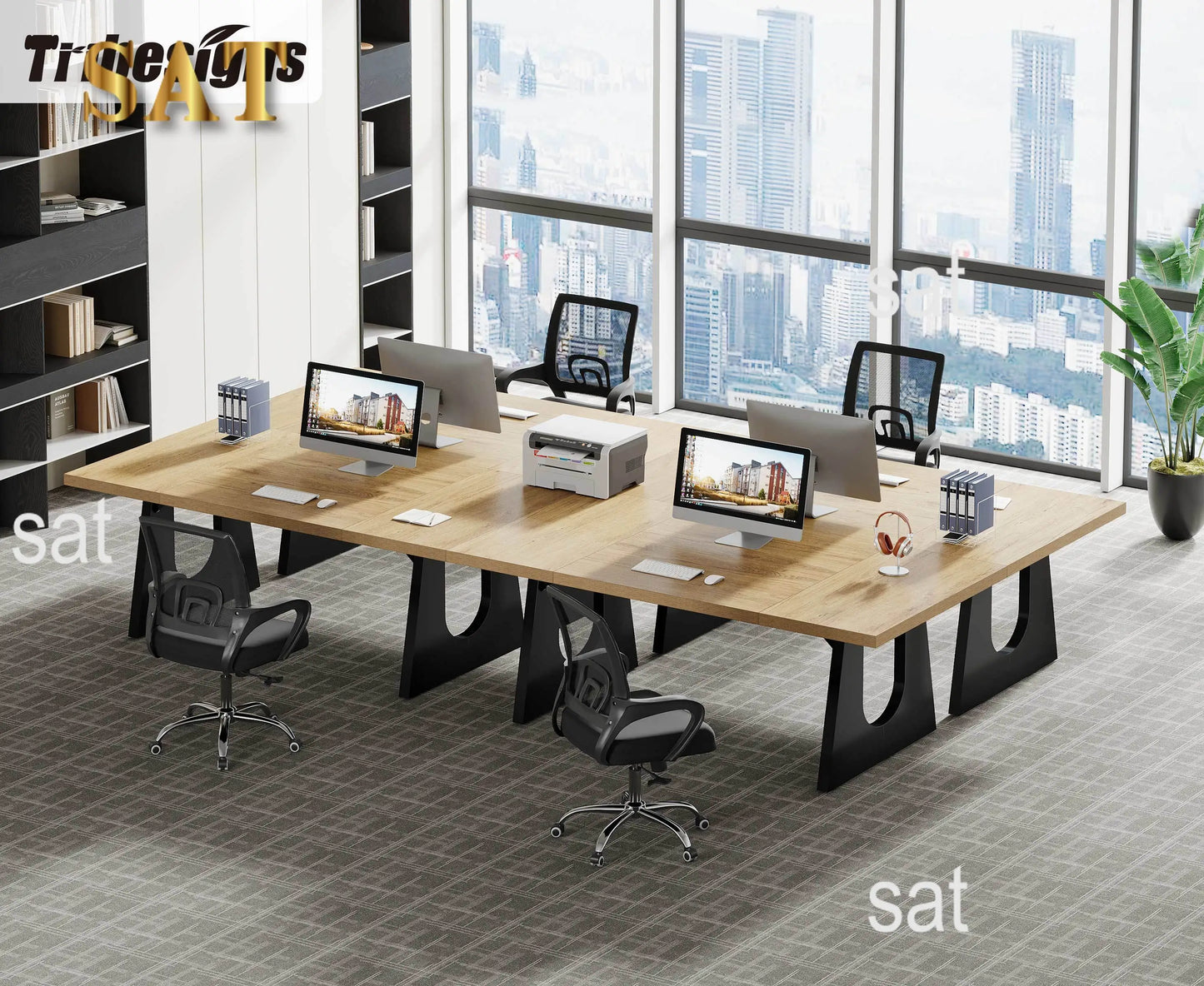 70.9-Inch Executive Desk Computer Office Desk Modern Simple Desk with Large Desktop for Home Office Study