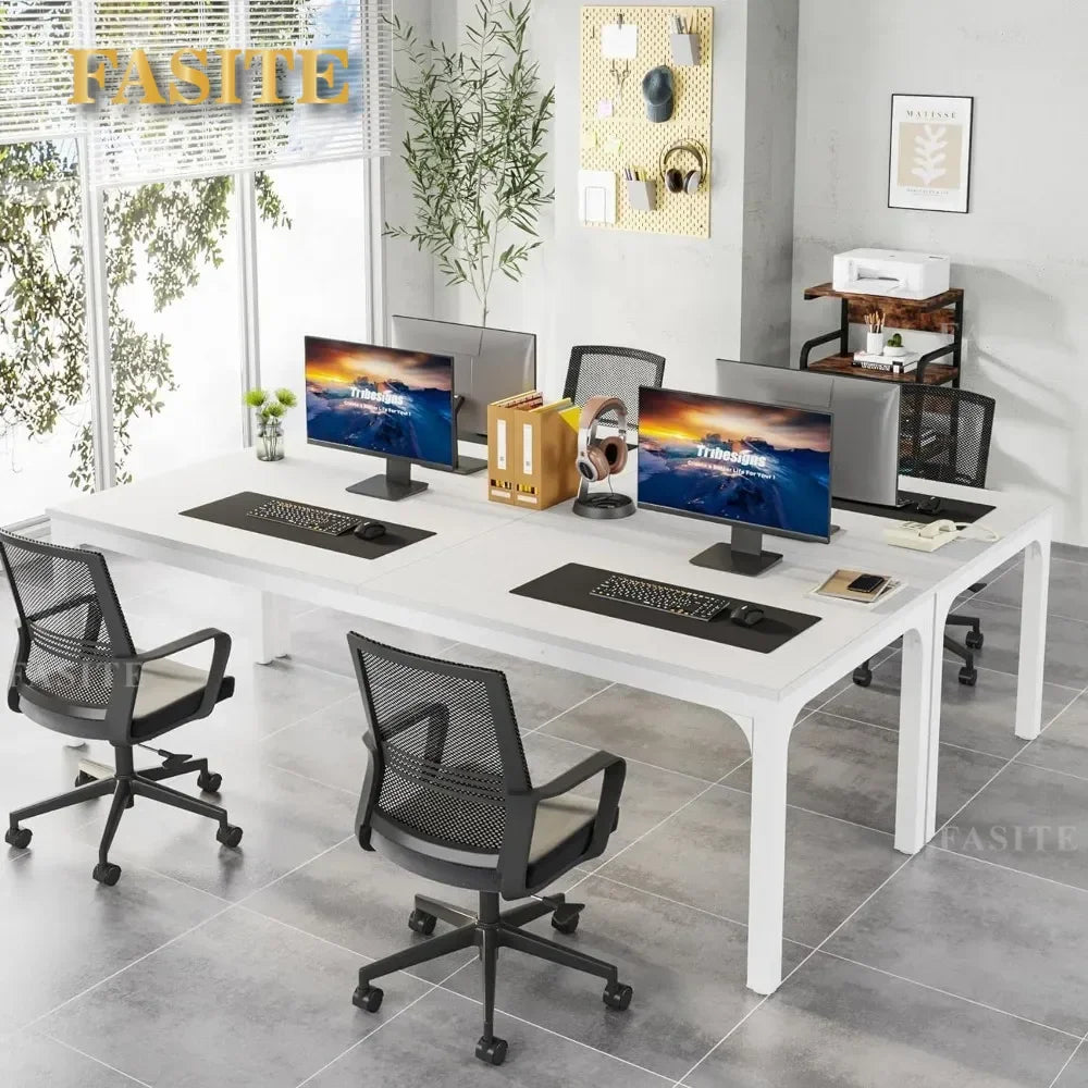 78.7 Inches Extra Long Computer Desk 2 Person Desk, Double Long Desk, Workstaion For Home Office