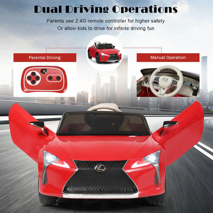 DORTALA Lexus Licensed Electric Ride on Car 12V Battery Kids Car Toy w/Remote Control