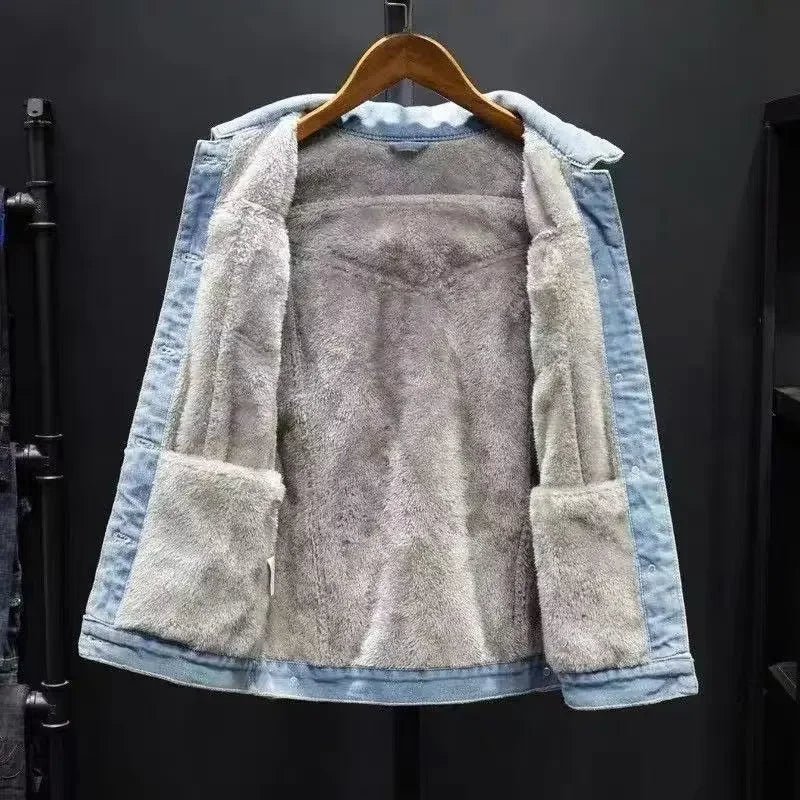 Fleece-lined Denim Jacket