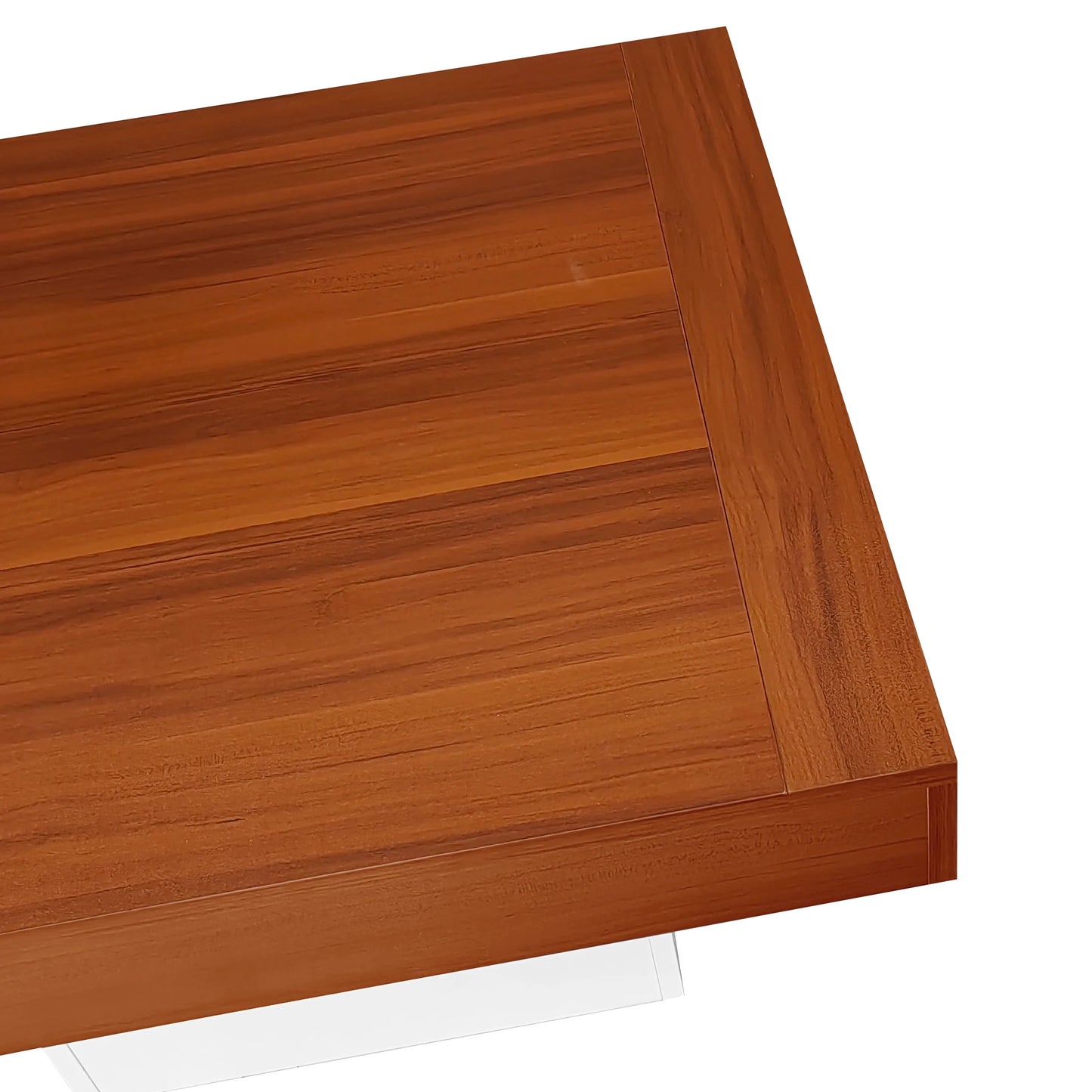 70W *70D*40H cm Coffee Table - Square Wooden Center Table, LED Lights, APP Control, Easy to Clean