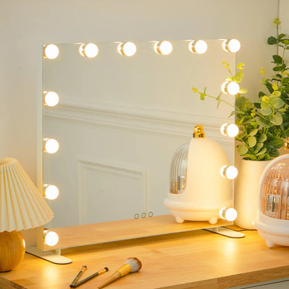LED Dimmable Bulbs Vanity Mirror for Bedroom