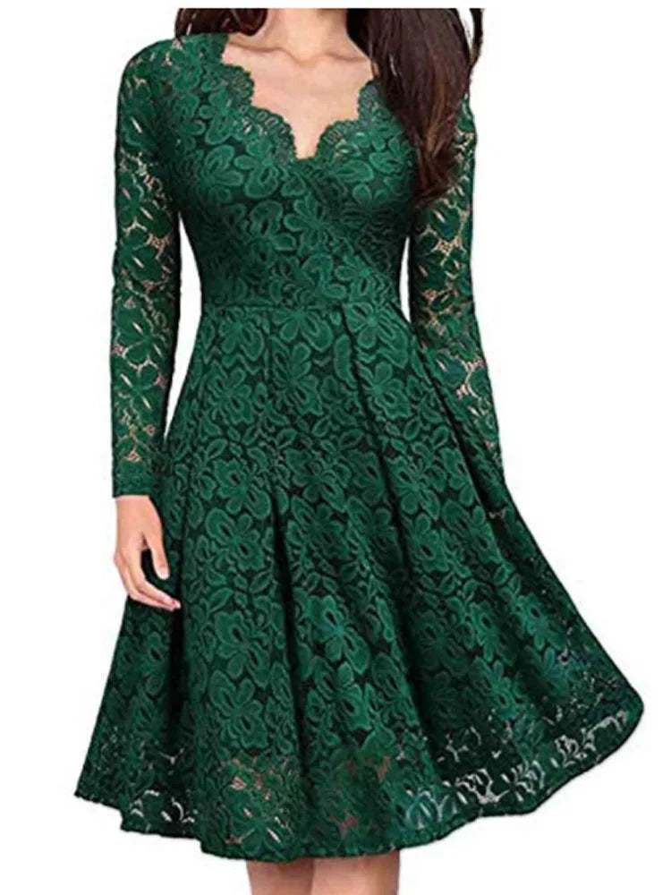 Women Lace A-Line Dress