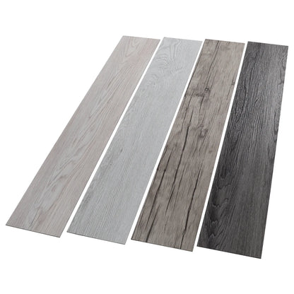 Livingandhome 36pcs Rustic Lifelike Wood Grain Self-adhesive PVC Flooring Laminate Flooring Planks for Home Decor