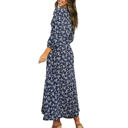 Summer Floral Print Long Dress
