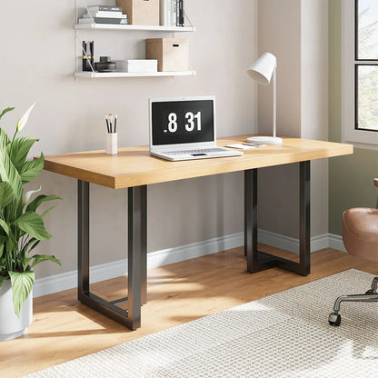 Livingandhome Height Metal Table Legs Furniture Accessories Anti-slip Black Iron Table Leg Round Metal Table Legs