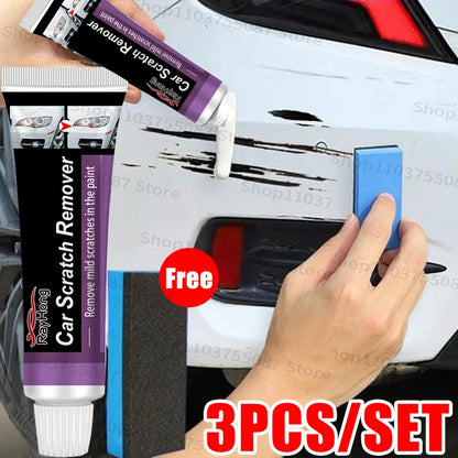 Car Scratch Remover Polishing Paste With Sponge Car Body Paint Care Remove Scratch Repair Broken Paint Smooth