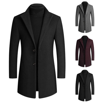 Cashmere Wool Blends Long Coat