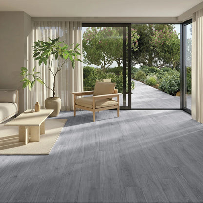 Livingandhome 36pcs Rustic Lifelike Wood Grain Self-adhesive PVC Flooring Laminate Flooring Planks for Home Decor
