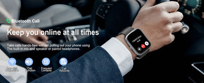 Smart Watch, 1.91" Smartwatch (Answer/Make Call), IP68 Waterproof Fitness Tracker, 110+ Sport Modes, Heart Rate and Sleep Monit