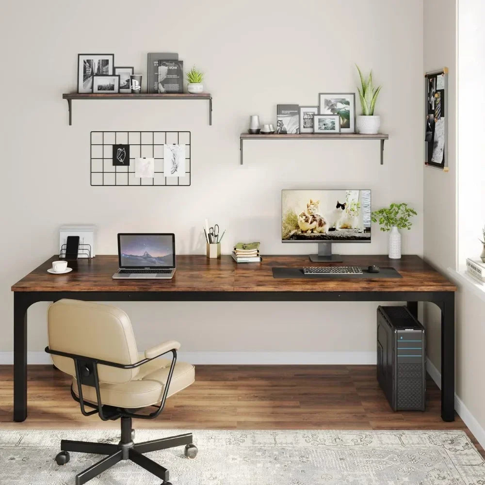 78.7 Inches Extra Long Computer Desk 2 Person Desk, Double Long Desk, Workstaion For Home Office
