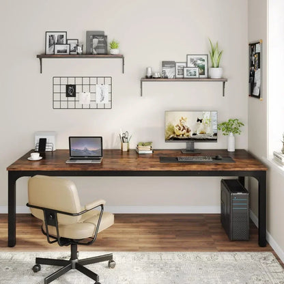 78.7 Inches Extra Long Computer Desk 2 Person Desk, Double Long Desk, Workstaion For Home Office