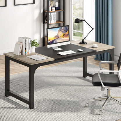 Modern Computer Desk Large Office Desk Computer Table Study Writing Desk Workstation for Home Office