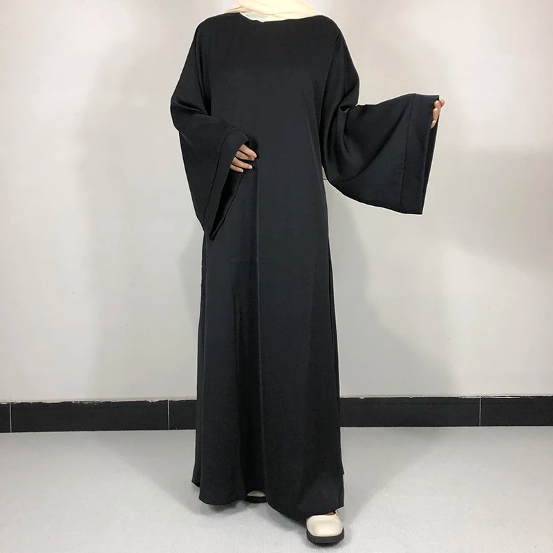 Basic Plain Abaya With Free Belt High Quality.