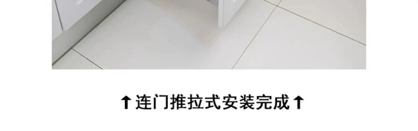 Kitchen High Body Pull Embedded Hidden Kitchen Waste Bin Cabinet Pull Basket Dry and Wet Separation Large Home with Door