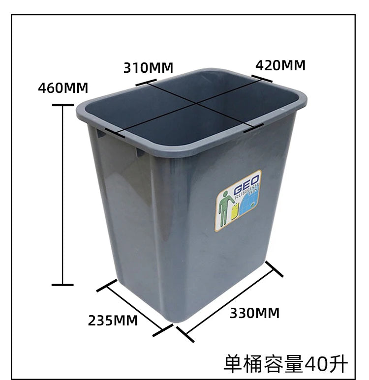 Kitchen High Body Pull Embedded Hidden Kitchen Waste Bin Cabinet Pull Basket Dry and Wet Separation Large Home with Door