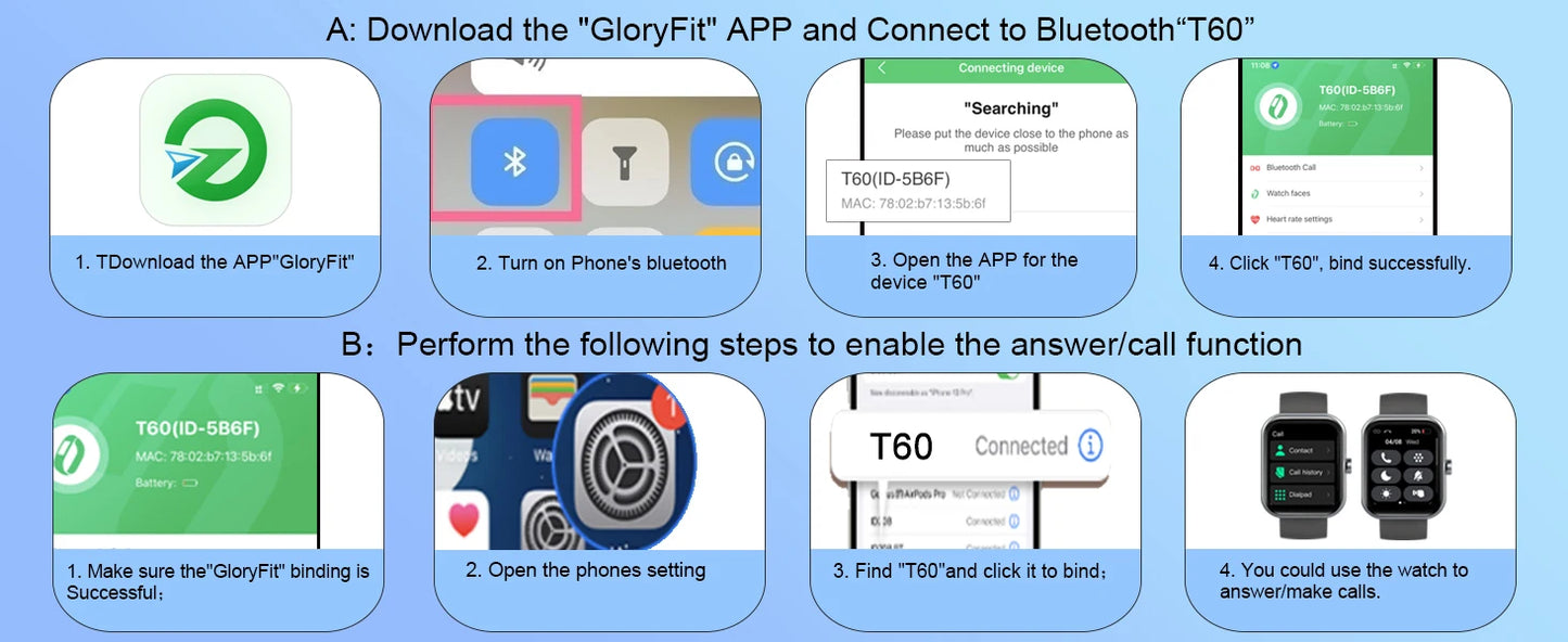 Smart Watch, 1.91" Smartwatch (Answer/Make Call), IP68 Waterproof Fitness Tracker, 110+ Sport Modes, Heart Rate and Sleep Monit