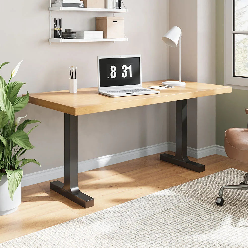 Livingandhome Height Metal Table Legs Furniture Accessories Anti-slip Black Iron Table Leg Round Metal Table Legs