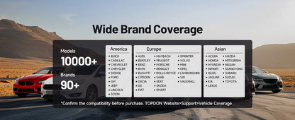 TOPDON Carpal OBD2 Scanner for Car All System Diagnostic Tool Vehicle Health Check Smog Check Battery Test IOS Android  BT 5.0