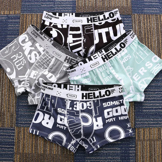 Men Underwear Boxer Shorts Cotton