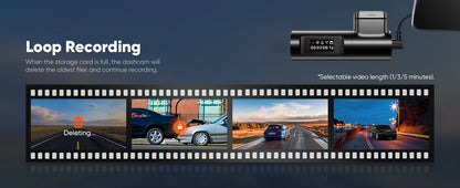 LINGDU D100 Dash Cam 2.5K 1440P Dash Camera for Cars WiFi Built in GPS Smart Voice Control 24H Parking Monitor WDR Night Vision