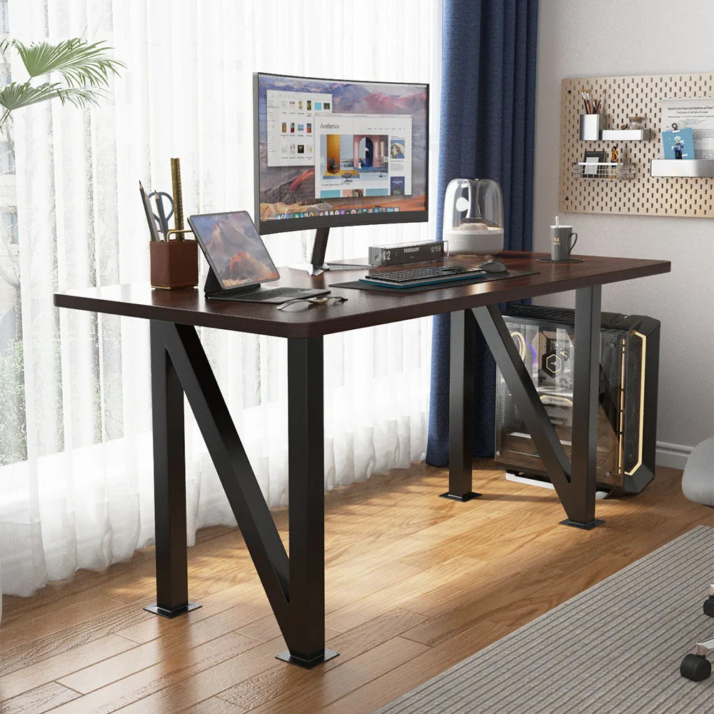 Livingandhome Height Metal Table Legs Furniture Accessories Anti-slip Black Iron Table Leg Round Metal Table Legs