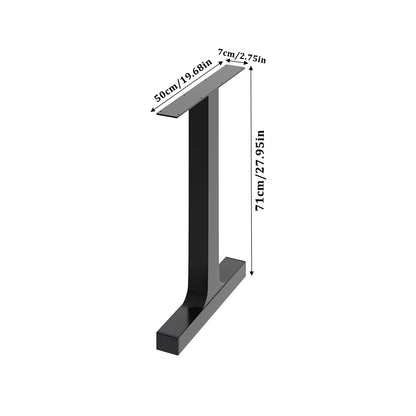 Livingandhome Height Metal Table Legs Furniture Accessories Anti-slip Black Iron Table Leg Round Metal Table Legs