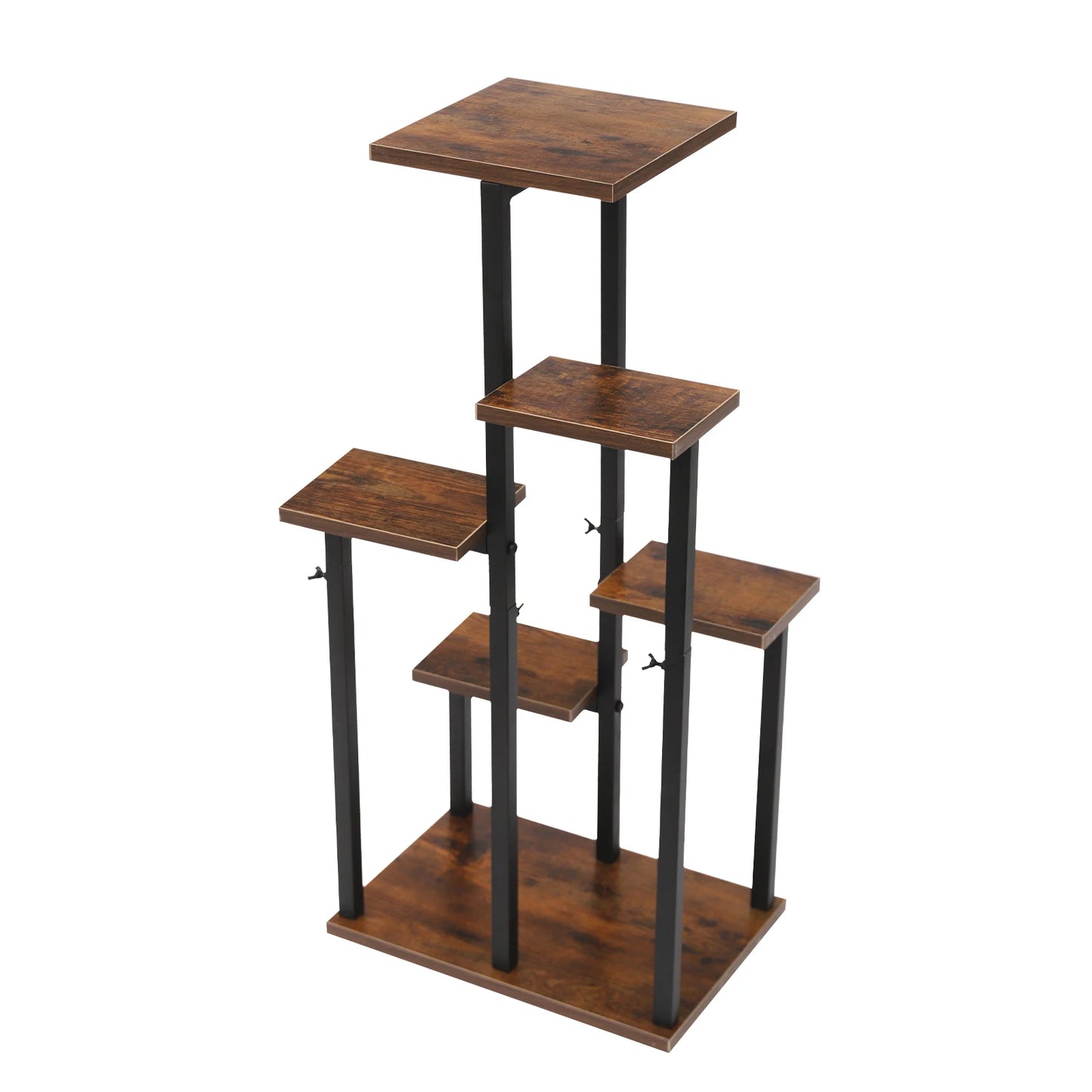 Plant Stand Large Multi-Tier Metal Wooden Flower Pots Shelf Plant Display Corner Stand for Patio Garden Living Room Balcony