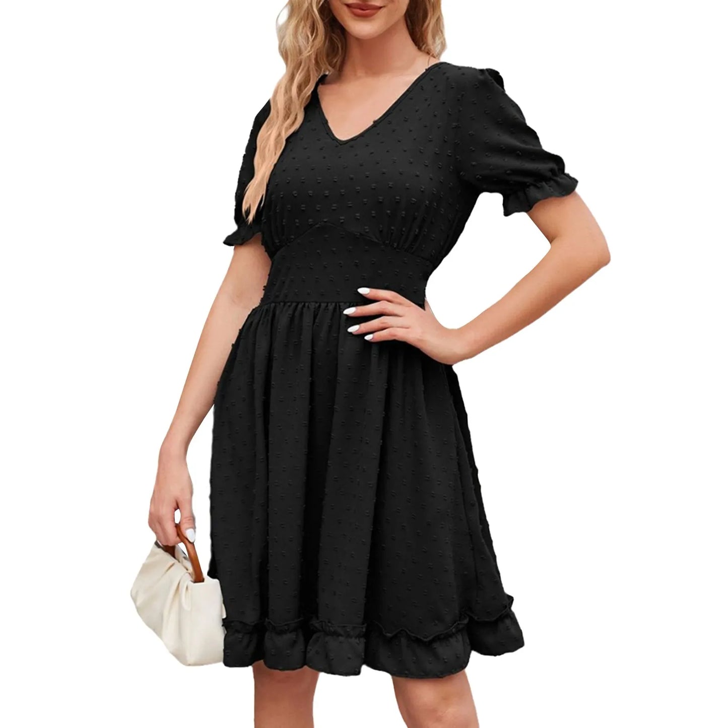 Elegant Bodycon Sexy Cotton Women'S Dress