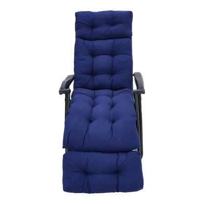 Garden Bench Recliner Chair Swing Chair Seat Pad Cushion Lengthen Sunlounger Cushion for Indoor Outdoor,Navy Blue