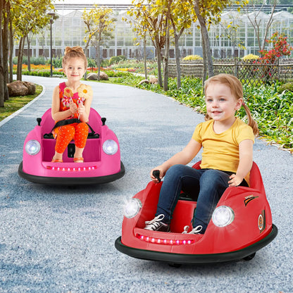 DORTALA Ride on Bumper Car Kids 12V Battery Powered Electric Toy Vehicle-Red