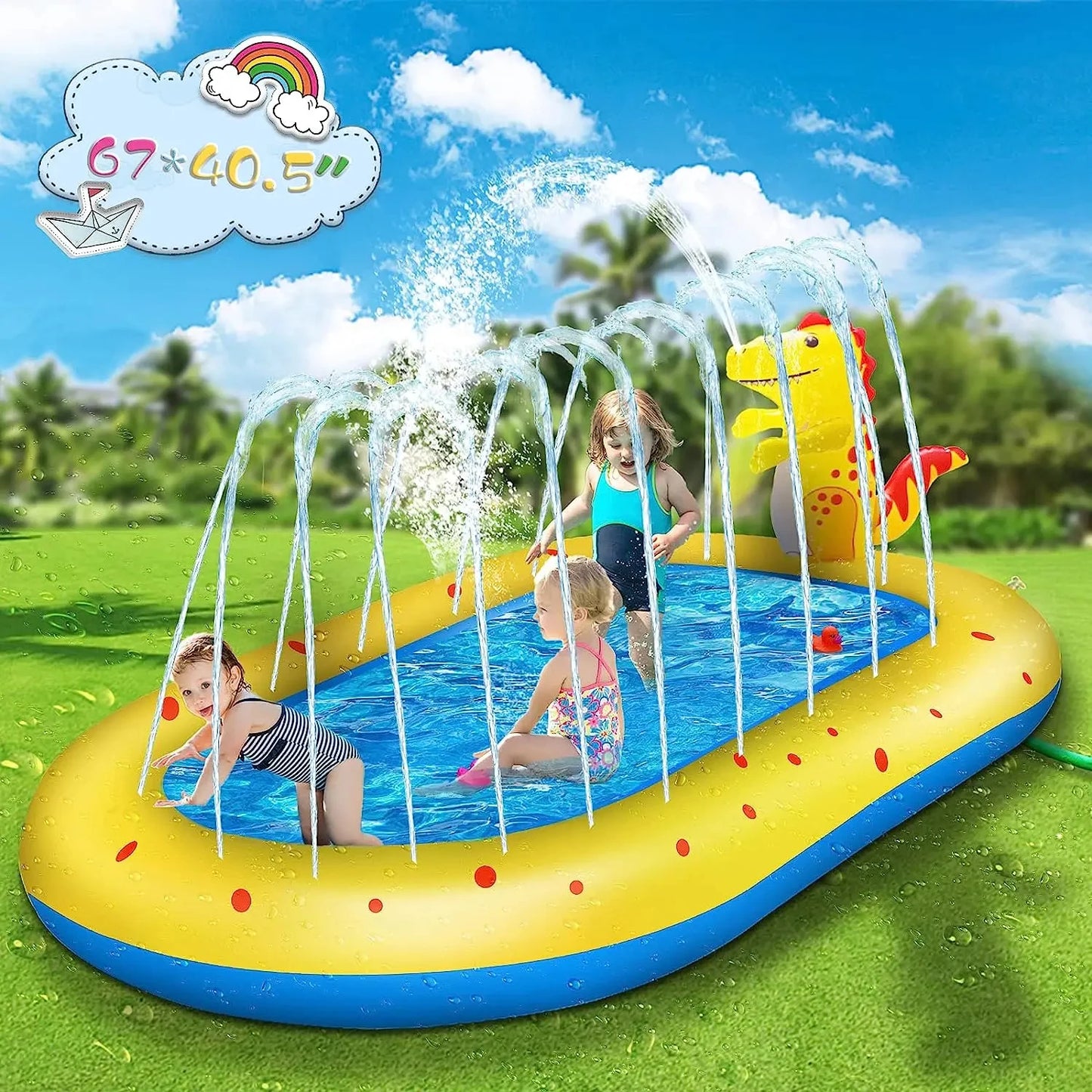 Inflatable Sprinkler Pool for Kids