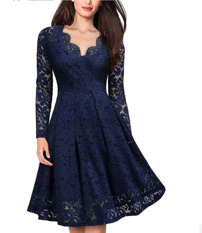 Women Lace A-Line Dress