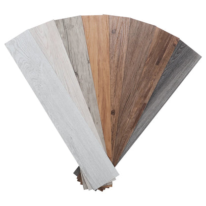 Livingandhome 36pcs Rustic Lifelike Wood Grain Self-adhesive PVC Flooring Laminate Flooring Planks for Home Decor