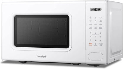 COMFEE 700w 20 Litre Digital Microwave Oven with 6 Cooking Presets, Express Cook, 11 Power Levels, Defrost, and Memory Function