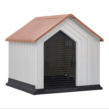Orange Small Waterproof Plastic Dog House Pet Kennel