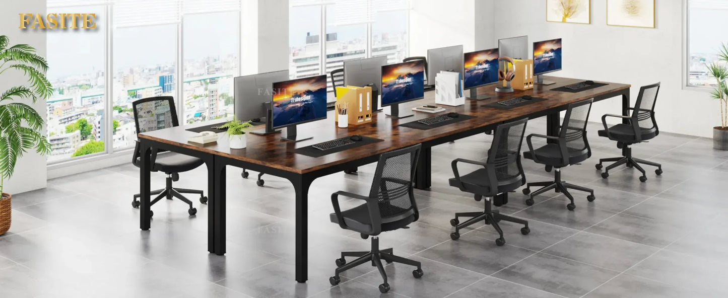 78.7 Inches Extra Long Computer Desk 2 Person Desk, Double Long Desk, Workstaion For Home Office