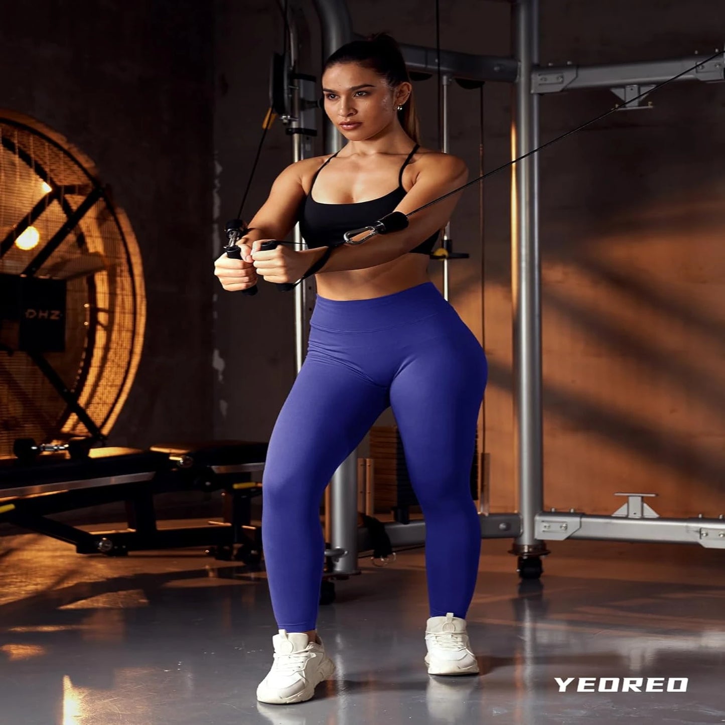 Stylish Black High Waisted Seamless Gym Yoga Leggings