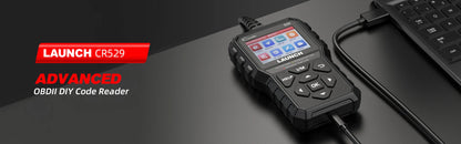 LAUNCH Creader 529 OBD2 Scanner Automotive Diagnostic Tool OBDII Code Reader Fault Code Read OBD Scan DIY Code Reader CR529