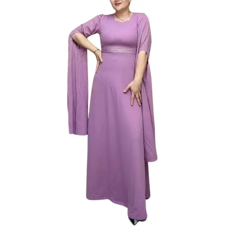 Muslim Party Dress for Women Jalabiya Abaya Ramadan Long Sleeve Dresses Abayas WomanKimono Robe Moroccan Caftan Vestidos 2023