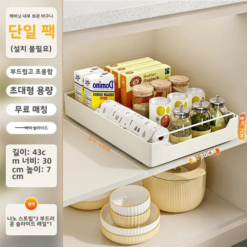 Stainless Steel Pull out Kitchen Countertop Storage Rack Multi Functional Microwave Oven Rice Cooker Oven Organizer Shelf