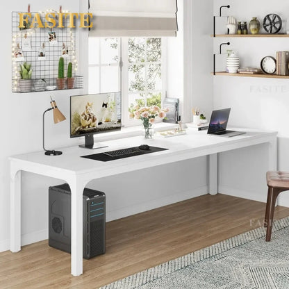 78.7 Inches Extra Long Computer Desk 2 Person Desk, Double Long Desk, Workstaion For Home Office