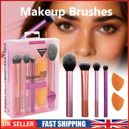 Makeup Brushes Set Foundation Smooth Blender Sponges Puff