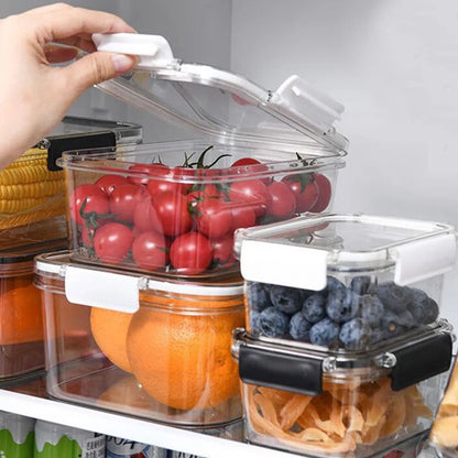 Livingandhome 3Pcs Transparent Stackable Bento Lunch Box Set