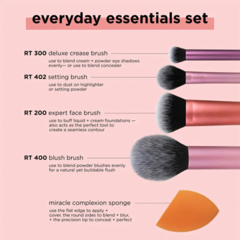 Makeup Brushes Set Foundation Smooth Blender Sponges Puff
